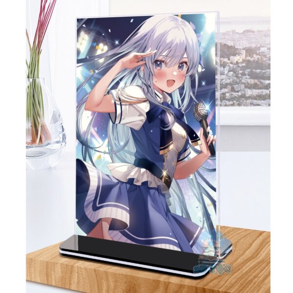 Khung ảnh Mica A4,A5 In hình Anime Manga Light Novel Vợ Trong Game Của Tôi Là Idol Nổi Tiếng Ngoài Đời đế đen - 2D Tộc