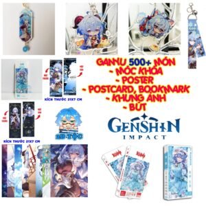 Tổng hợp Poster Postcard Móc khóa Standee Khung ảnh Bút Ganyu Game Genshin Impact - 2D Tộc Shop