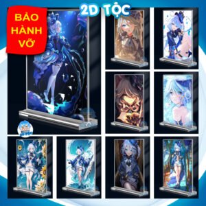 Khung ảnh Mica trong suốt Kích thước A4,A5 In hình Focalors (Furina) Game Genshin Impact đế lùa dày trong suốt - 2D