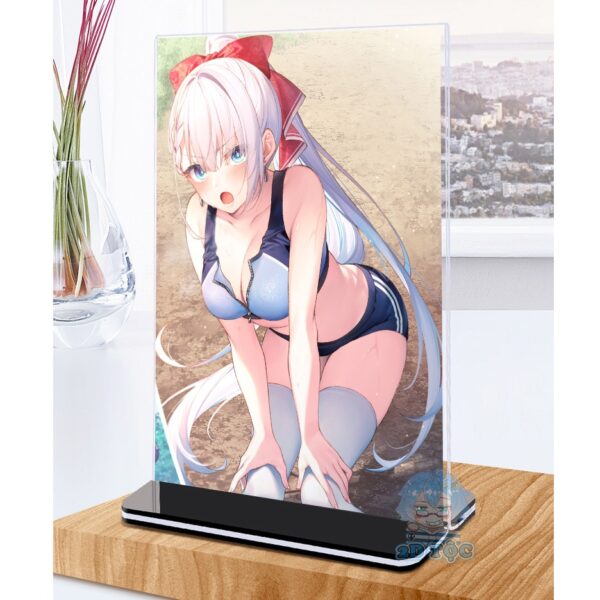 Khung ảnh Mica trong suốt Kích thước A4,A5 In hình Anime Manga Light Novel Seiken Gakuin no Maken Tsukai đế lùa màu đen