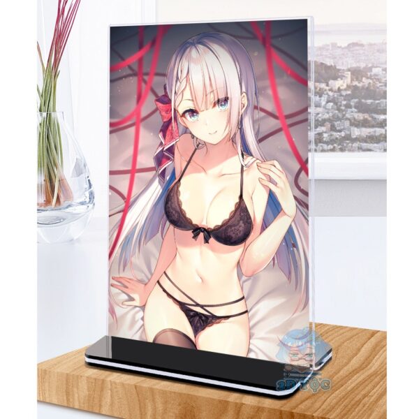 Khung ảnh Mica trong suốt Kích thước A4,A5 In hình Anime Manga Light Novel Seiken Gakuin no Maken Tsukai đế lùa màu đen