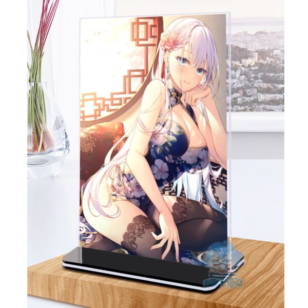Khung ảnh Mica trong suốt Kích thước A4,A5 In hình Anime Manga Light Novel Seiken Gakuin no Maken Tsukai đế lùa màu đen