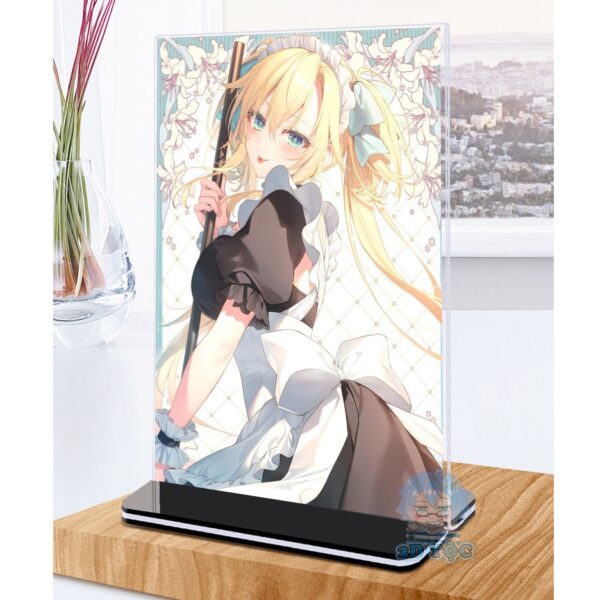 Khung ảnh Mica trong suốt Kích thước A4,A5 In hình Anime Manga Light Novel Seiken Gakuin no Maken Tsukai đế lùa màu đen