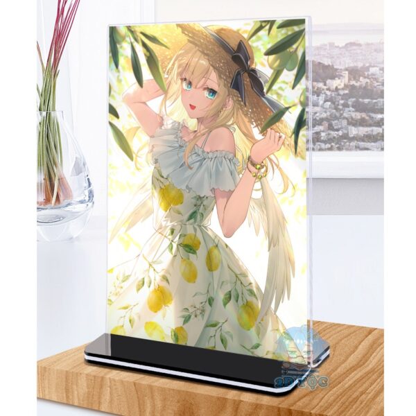 Khung ảnh Mica trong suốt Kích thước A4,A5 In hình Anime Manga Light Novel Seiken Gakuin no Maken Tsukai đế lùa màu đen