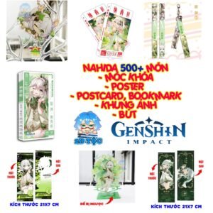 Tổng hợp Poster Postcard Móc khóa Standee Khung ảnh Bút Nahida Game Genshin Impact - 2D Tộc Shop