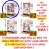 Khung ảnh Mica trong suốt Kích thước A4,A5 In hình Anime Manga Light Novel Arya Bàn Bên đế lùa màu đen