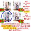 Khung ảnh Mica trong suốt Kích thước A4,A5 In hình Anime Manga Light Novel Arya Bàn Bên đế lùa màu đen