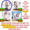 Khung ảnh Mica trong suốt Kích thước A4,A5 In hình Anime Manga Light Novel Arya Bàn Bên đế lùa màu đen