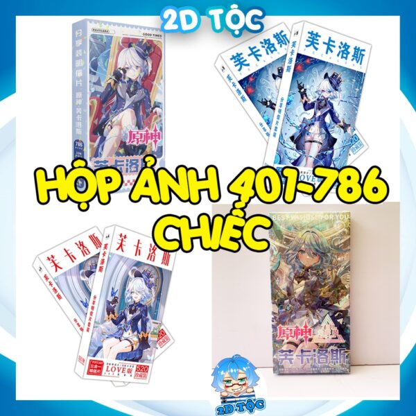 Hộp ảnh 340-1660 cái Postcard LOMO Sticker Focalors Game Genshin Impact - Hộp ảnh LOMO 2D Tộc Shop