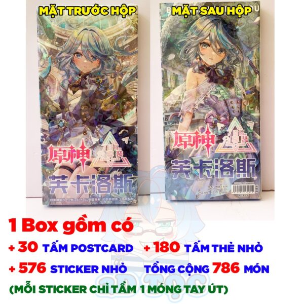 Hộp ảnh 340-1660 cái Postcard LOMO Sticker Focalors Game Genshin Impact - Hộp ảnh LOMO 2D Tộc Shop
