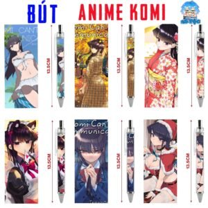 Bút viết In hình Anime Manga Komi Nữ Thần Sợ Giao Tiếp - Hình in sắc nét - Bút Gel ngòi 0.5mm by 2D Tộc Shop