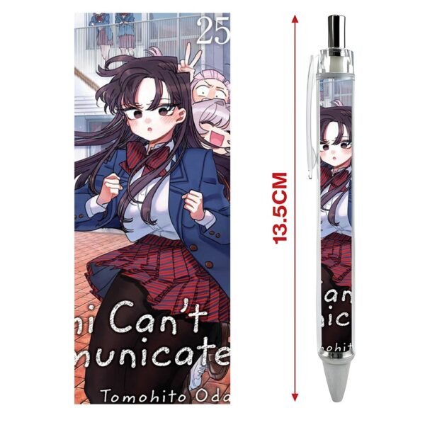 Bút viết In hình Anime Manga Komi Nữ Thần Sợ Giao Tiếp - Hình in sắc nét - Bút Gel ngòi 0.5mm by 2D Tộc Shop