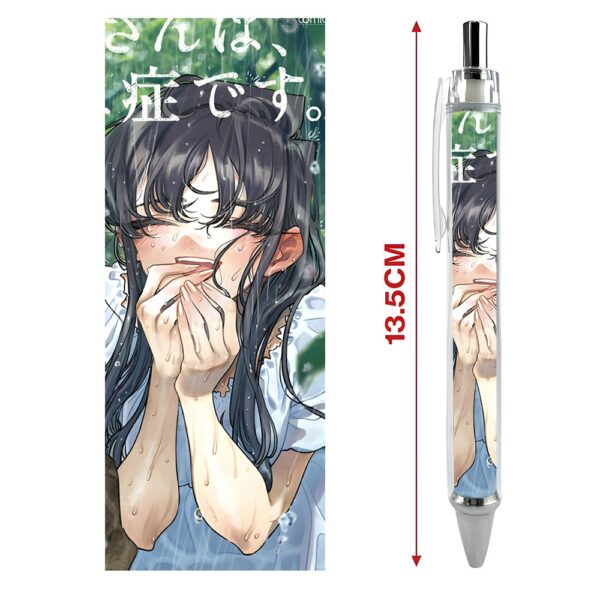 Bút viết In hình Anime Manga Komi Nữ Thần Sợ Giao Tiếp - Hình in sắc nét - Bút Gel ngòi 0.5mm by 2D Tộc Shop