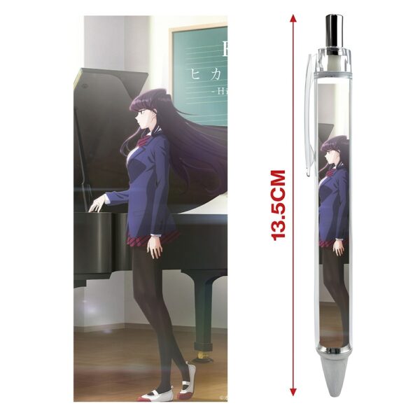 Bút viết In hình Anime Manga Komi Nữ Thần Sợ Giao Tiếp - Hình in sắc nét - Bút Gel ngòi 0.5mm by 2D Tộc Shop