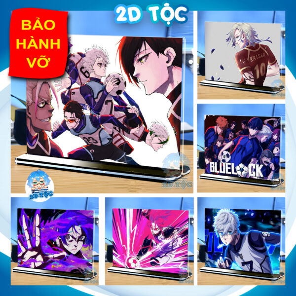 shopee-22678461729-1 Khung ảnh Mica trong suốt Kích thước A4,A5 In hình Anime Manga Blue Lock đế lùa màu đen - 2D Tộc Shop