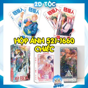 Hộp ảnh 521-1660 cái  Postcard LOMO Sticker Anime Manga Light Novel Chainsaw Man - Hộp ảnh LOMO 2D Tộc Shop