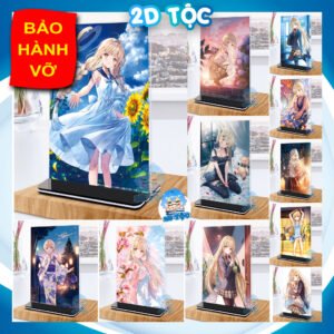 shopee-22867155935-1 Khung ảnh Mica trong suốt Kích thước A4,A5 In hình Anime Manga Light Novel Thiên sứ Nhà Bên (1) đế lùa màu đen