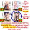 Khung ảnh Mica trong suốt Kích thước A4,A5 In hình Anime Manga Light Novel Thiên sứ Nhà Bên (1) đế lùa màu đen