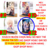 Khung ảnh Mica trong suốt Kích thước A4,A5 In hình Anime Manga Light Novel Thiên sứ Nhà Bên (1) đế lùa màu đen