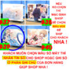 Khung ảnh Mica trong suốt Kích thước A4,A5 In hình Anime Manga Light Novel Thiên sứ Nhà Bên (1) đế lùa màu đen