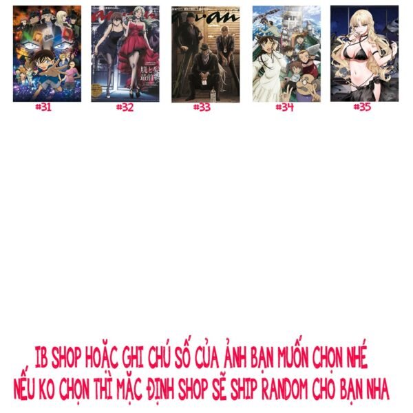 Khung Ảnh Treo Tường, Để Bàn 10x15, 13x18, A5, A4, A3 Mặt Mica Anime Manga Thám tử lừng danh Conan(1) - kèm chân đế/Đinh