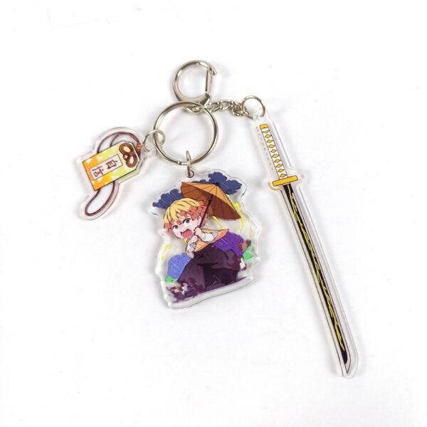 Móc Khóa Mica Trong Suốt In 2 Mặt Sắc Nét Anime Manga Chùm 3 miếng Kimetsu no Yaiba Thanh Gươm Diệt Quỷ– 2D Tộc Shop