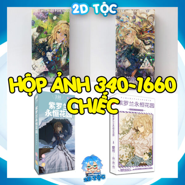 Hộp ảnh 340-1660 cái Postcard LOMO Sticker Anime Manga Light Novel Violet Evergarden - Hộp ảnh LOMO 2D Tộc Shop