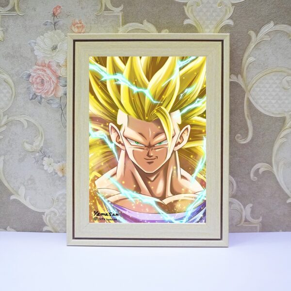 Khung Ảnh Treo Tường, Để Bàn 10x15, 13x18, A5, A4, A3 Mặt Mica Dragon Ball 7 Viên Ngọc Rồng - kèm chân đế/Đinh 3 chân