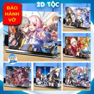 Khung ảnh Mica trong suốt Kích thước A4,A5 In hình Silver Wolf Game Honkai: Star Rail (1) đế lùa màu đen