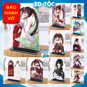 Khung ảnh Mica trong suốt Kích thước A4,A5 In hình Tokisaki Kurumi (1) Anime Manga Date A Live đế lùa màu đen