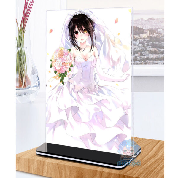 Khung ảnh Mica trong suốt Kích thước A4,A5 In hình Tokisaki Kurumi (1) Anime Manga Date A Live đế lùa màu đen