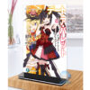 Khung ảnh Mica trong suốt Kích thước A4,A5 In hình Tokisaki Kurumi (1) Anime Manga Date A Live đế lùa màu đen