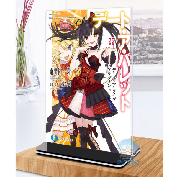 Khung ảnh Mica trong suốt Kích thước A4,A5 In hình Tokisaki Kurumi (1) Anime Manga Date A Live đế lùa màu đen