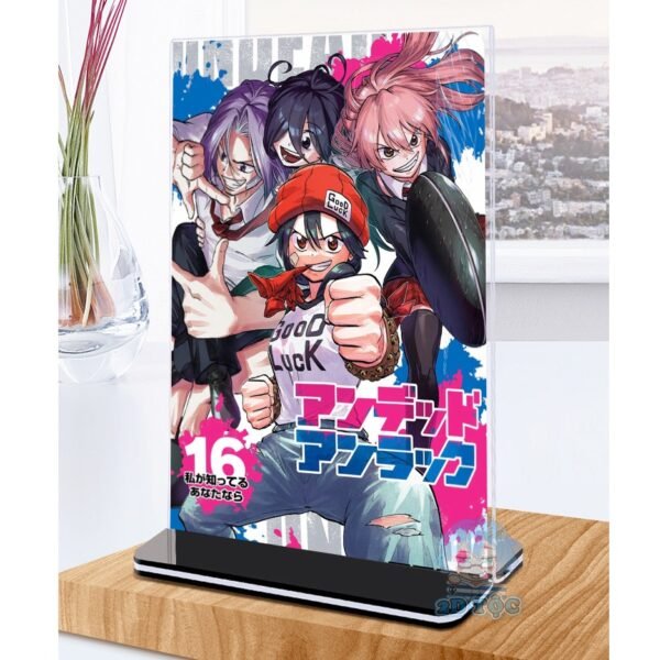 Khung ảnh Mica trong suốt Kích thước A4,A5 In hình Anime Manga Light Novel Undead Unluck đế lùa màu đen - 2D Tộc Shop