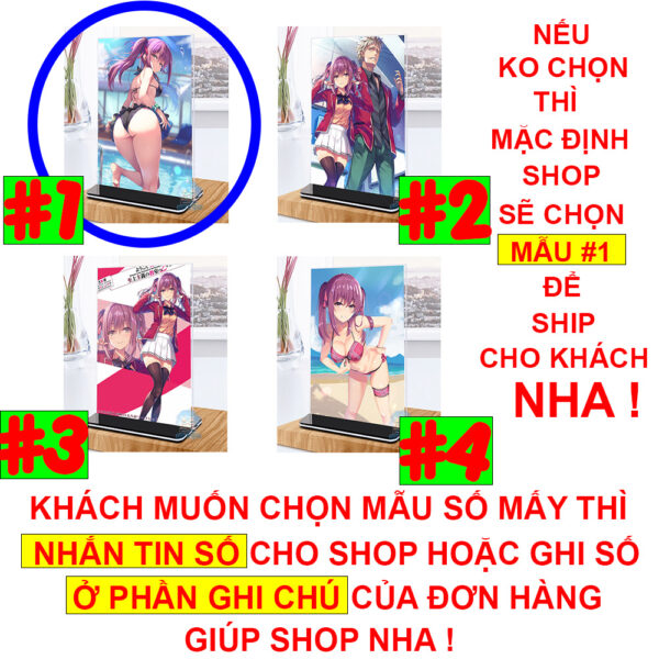 Khung ảnh Mica Kích thước A4,A5 In hình Anime Manga Light Novel Chào mừng đến lớp học đề cao thực lực (1) đế lùa màu đen