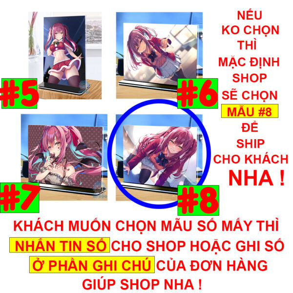 Khung ảnh Mica Kích thước A4,A5 In hình Anime Manga Light Novel Chào mừng đến lớp học đề cao thực lực (1) đế lùa màu đen