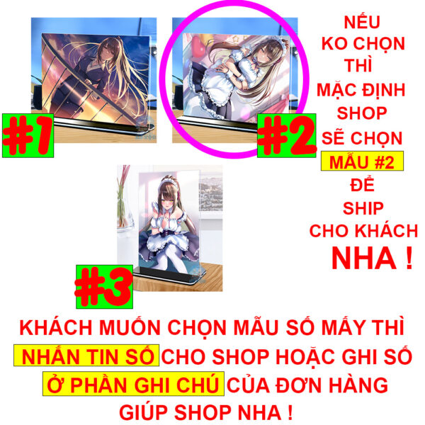 Khung ảnh Mica Kích thước A4,A5 In hình Anime Manga Light Novel Chào mừng đến lớp học đề cao thực lực (1) đế lùa màu đen