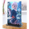 Khung ảnh Mica trong suốt Kích thước A4,A5 In hình Anime Manga Light Novel Gawr Gura Hololive (1) đế lùa màu đen