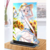 Khung ảnh Mica trong suốt Kích thước A4,A5 In hình Anime Manga Light Novel Gawr Gura Hololive (1) đế lùa màu đen