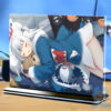 Khung ảnh Mica trong suốt Kích thước A4,A5 In hình Anime Manga Light Novel Gawr Gura Hololive (1) đế lùa màu đen