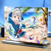 Khung ảnh Mica trong suốt Kích thước A4,A5 In hình Anime Manga Light Novel Gawr Gura Hololive (1) đế lùa màu đen