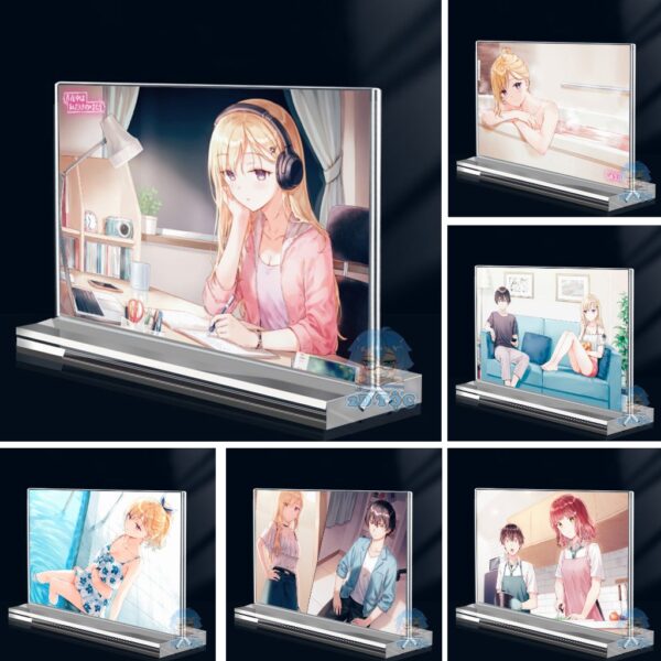 Khung ảnh Mica A4,A5 In hình Anime Manga Light Novel Sống Cùng Em Kế Gimai Seikatsu đế trong suốt - 2D Tộc Shop