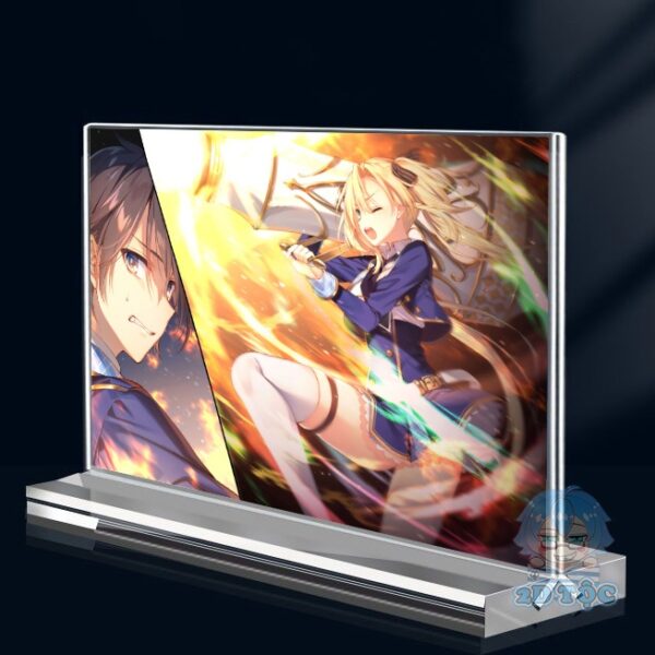 Khung ảnh Mica trong suốt Kích thước A4,A5 In hình Anime Manga Light Novel Seiken Gakuin đế lùa dày trong suốt - 2D Tộc