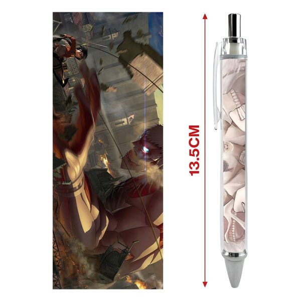 Bút viết In hình Attack On Titan Đại Chiến Titan - Hình in sắc nét - Bút Gel ngòi 0.5mm by 2D Tộc Shop