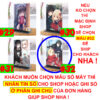Khung ảnh Mica trong suốt Kích thước A4,A5 In hình Anime Manga Light Novel Lycoris Recoil (1) đế lùa màu đen