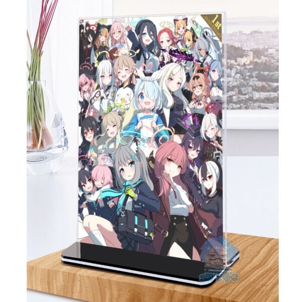 Khung ảnh Mica trong suốt Kích thước A4,A5 In hình Anime Manga Light Novel Tổng Hợp Blue Archive (1) đế đen 2D Tộc Shop