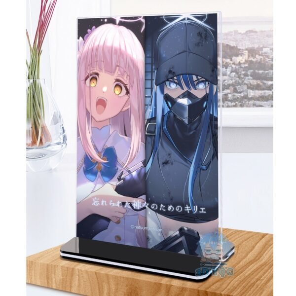 Khung ảnh Mica trong suốt Kích thước A4,A5 In hình Anime Manga Light Novel Tổng Hợp Blue Archive (1) đế đen 2D Tộc Shop