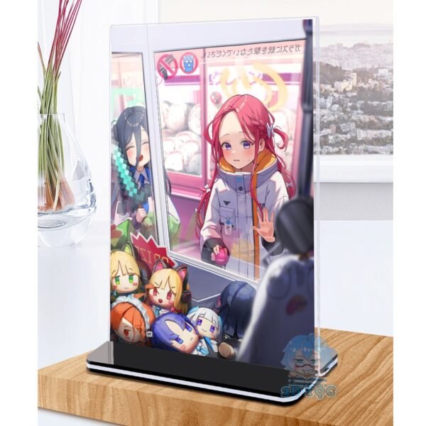 Khung ảnh Mica trong suốt Kích thước A4,A5 In hình Anime Manga Light Novel Tổng Hợp Blue Archive (1) đế đen 2D Tộc Shop