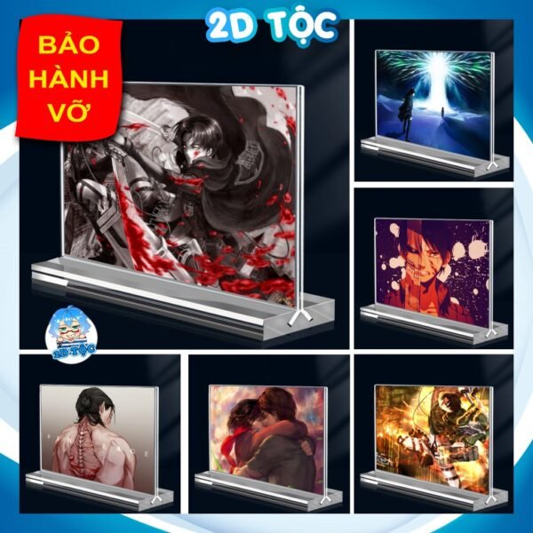 Khung ảnh Mica trong suốt Kích thước A4,A5 In hình Anime Manga Light Novel Đại Chiến Titan đế lùa dày trong suốt