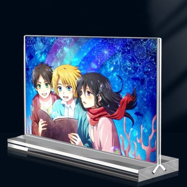 Khung ảnh Mica trong suốt Kích thước A4,A5 In hình Anime Manga Light Novel Đại Chiến Titan đế lùa dày trong suốt